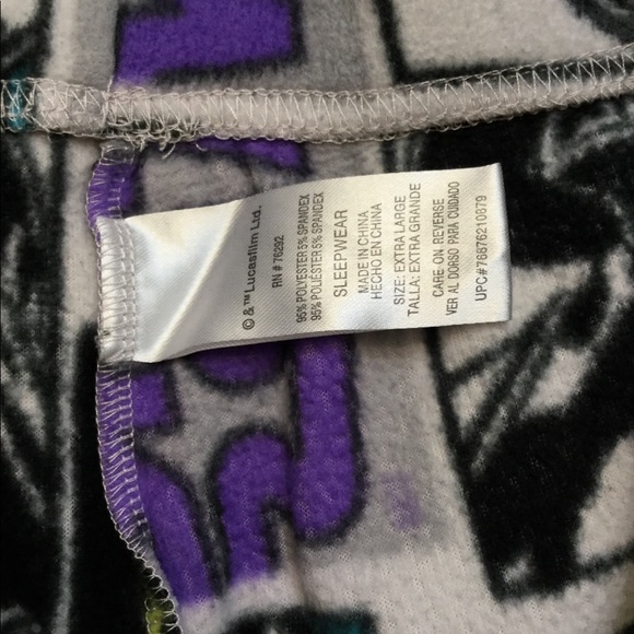 Star wars Lucas film fleece lounge pajama pants XL - Picture 3 of 3